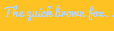 Image with Font Color B3D4FC and Background Color FFC223